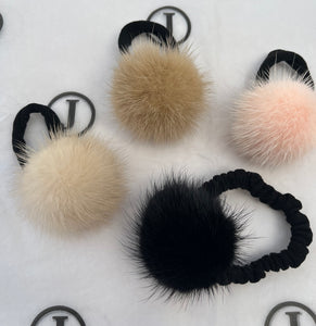 Mink Pom Pom Hair Bobbles