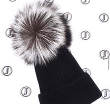 Load image into Gallery viewer, Luxury Cashmere Pom Pom Hats - Adults
