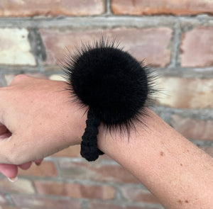 Mink Pom Pom Hair Bobbles