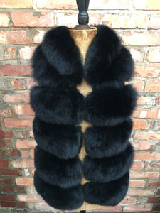 Fur Gilet with Hood