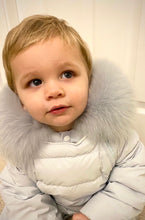 Load image into Gallery viewer, Snowsuit with Fur Hood - Baby Blue
