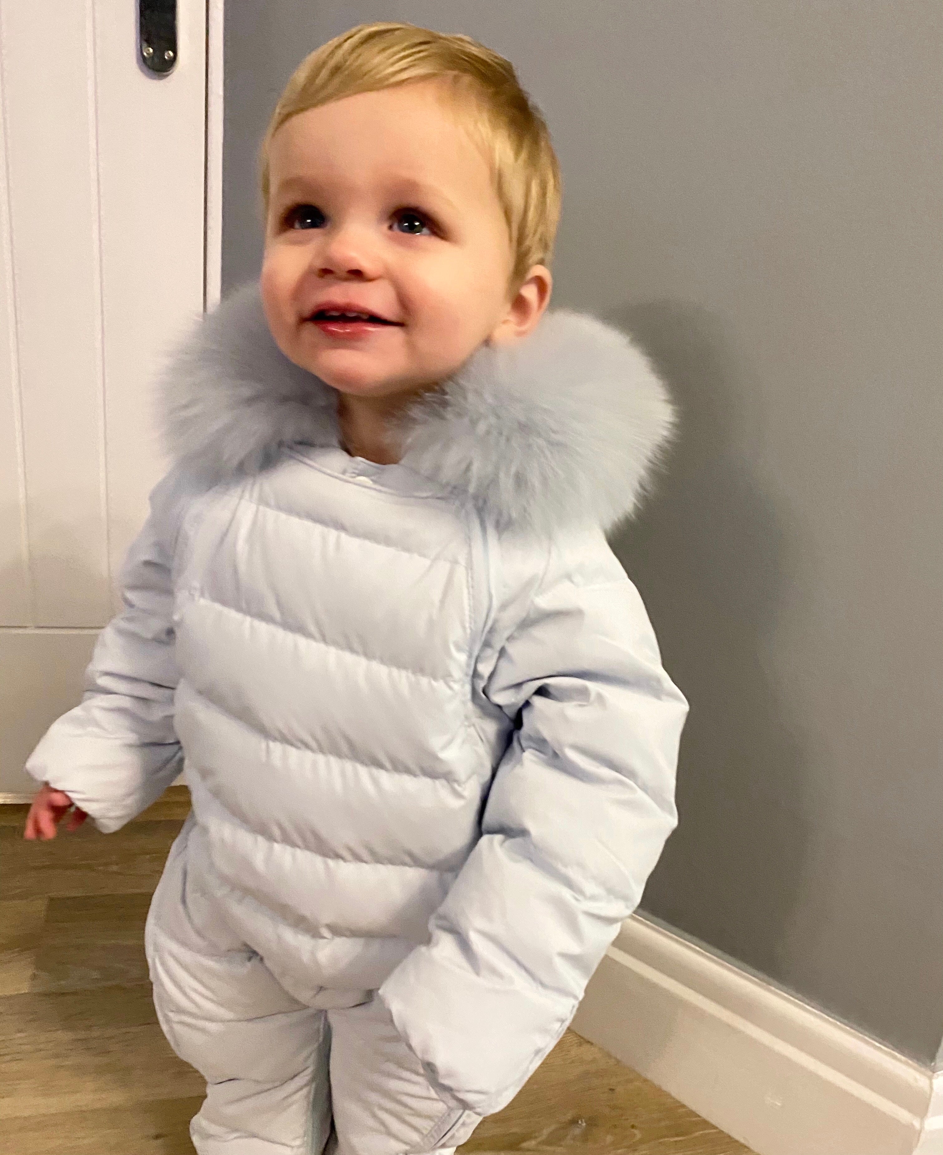 Newborn hotsell moncler snowsuit