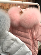 Load image into Gallery viewer, Snowsuit with Fur Hood - Pale Pink
