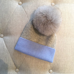 Luxury Cashmere Pom Pom Hats - Adults