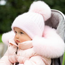 Load image into Gallery viewer, Pale Pink Cashmere Pom Pom Hat
