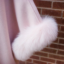 Load image into Gallery viewer, Pale Pink Belted Blanket Cape
