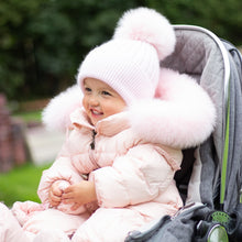 Load image into Gallery viewer, Snowsuit with Fur Hood - Pale Pink
