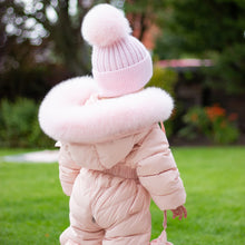 Load image into Gallery viewer, Snowsuit with Fur Hood - Pale Pink
