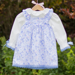 Floral Bow Dress & Bloomer Set