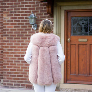 Pale Pink Fur Gilet