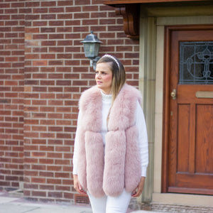 Pale Pink Fur Gilet