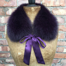 Load image into Gallery viewer, Fur Collar with Ribbon Ties
