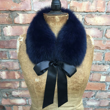 Load image into Gallery viewer, Fur Collar with Ribbon Ties
