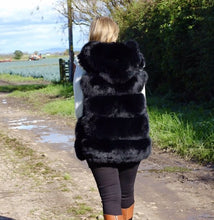 Load image into Gallery viewer, Fur Gilet with Hood
