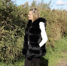 Load image into Gallery viewer, Fur Gilet with Hood
