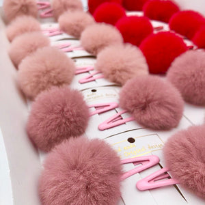 Children’s Pom Pom Hair Clips