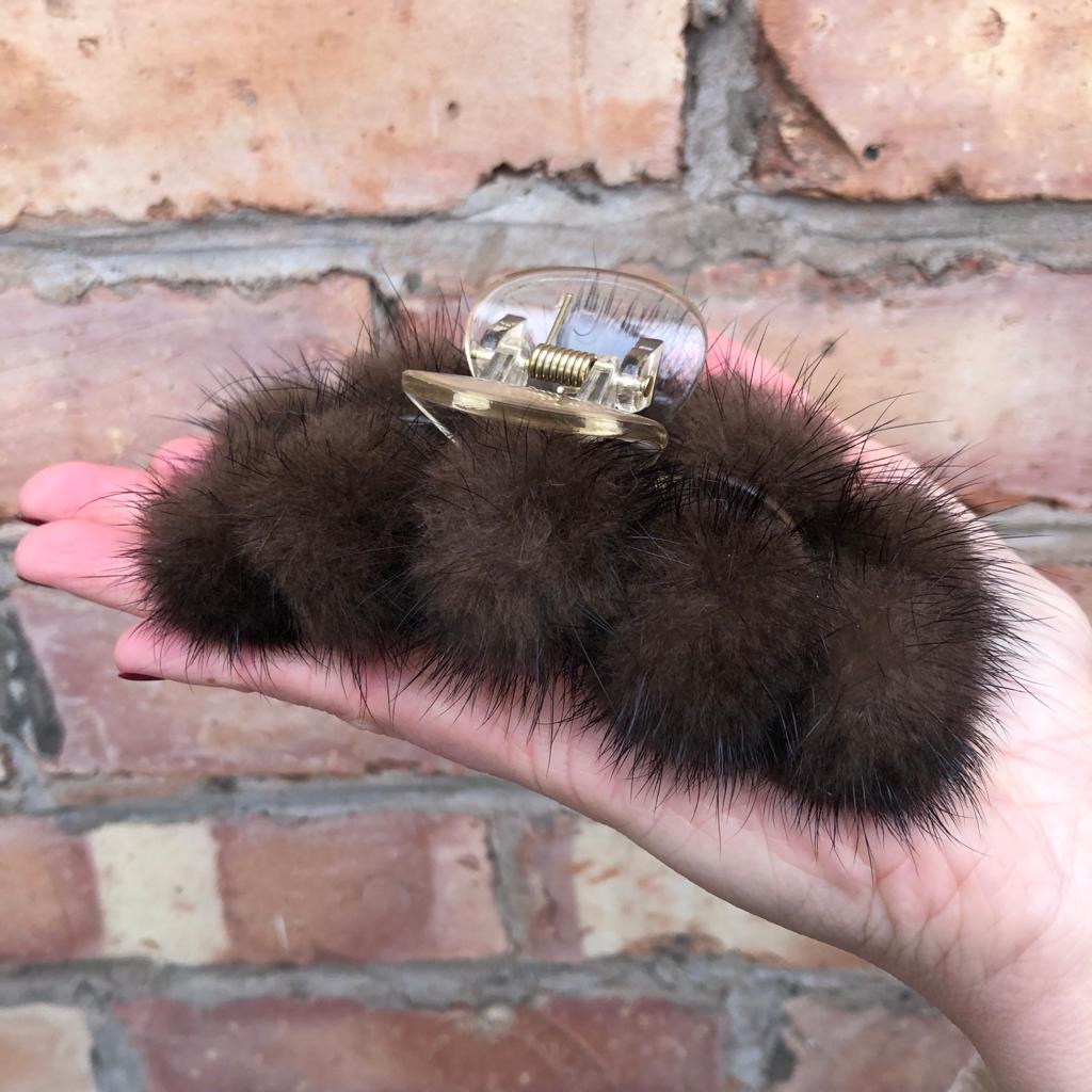 Large Mink Hair Clips