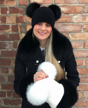 Load image into Gallery viewer, Cashmere Double Pom Pom Hats - Adults
