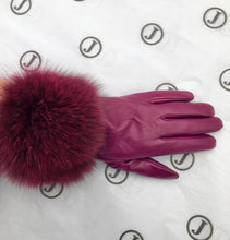 Load image into Gallery viewer, Fur Trimmed Leather Gloves
