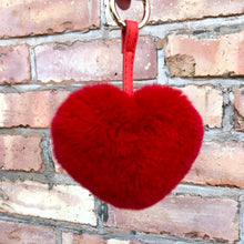 Load image into Gallery viewer, Heart Key Rings and Bag Charms
