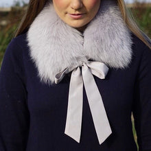 Load image into Gallery viewer, Fur Collar with Ribbon Ties
