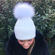 Load image into Gallery viewer, Luxury Cashmere Pom Pom Hats - Adults
